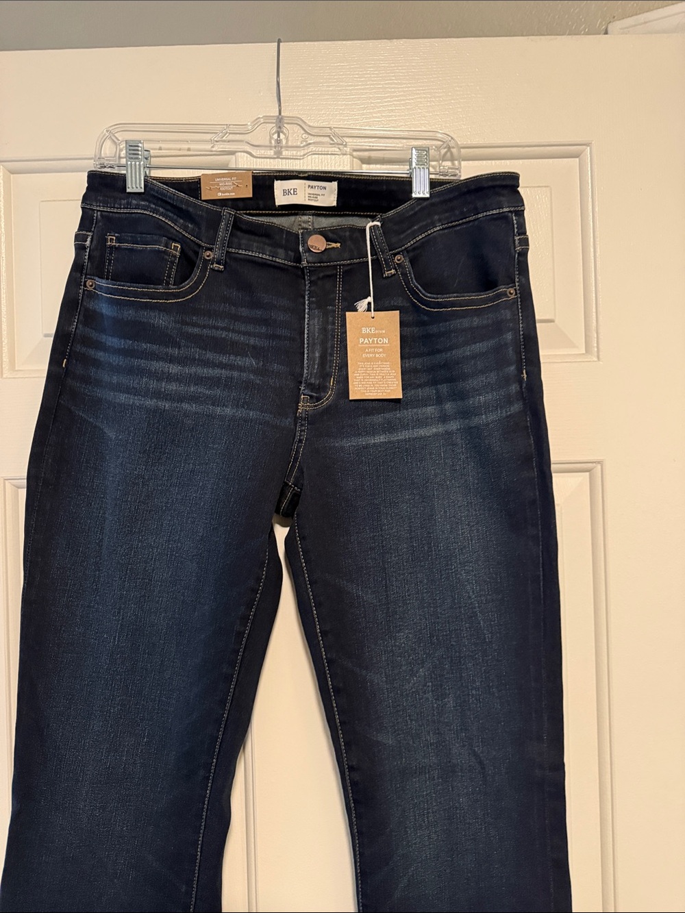 BKE Women's Dark Indigo Straight Leg Jeans